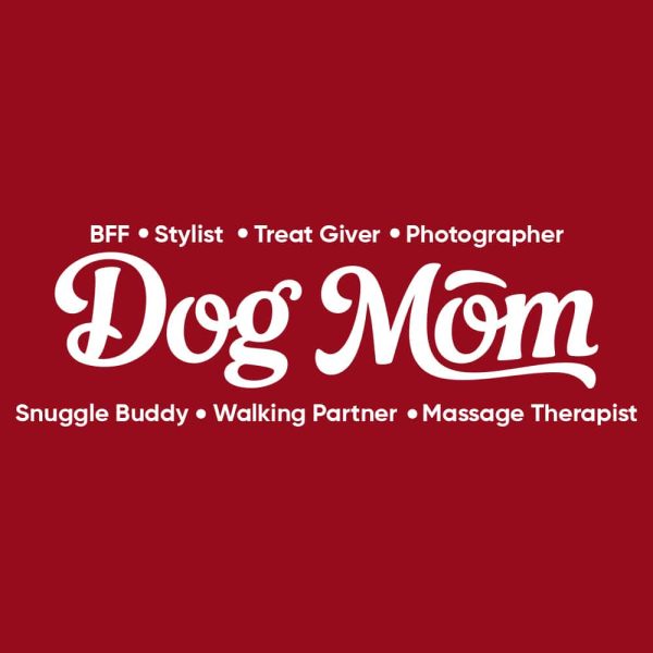 Dog Mom Is Just One Of My Titles Standard Tee Red - Image 2