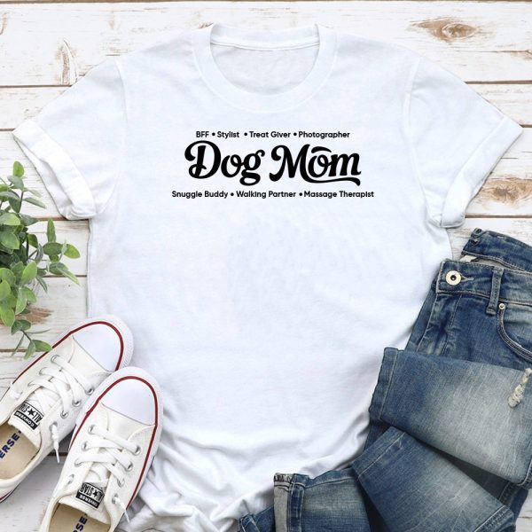 Dog Mom Is Just One Of My Titles Standard Tee Heather Grey