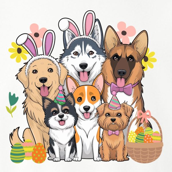 Doggie Easter Egg Hunt Standard Tee White - Image 2