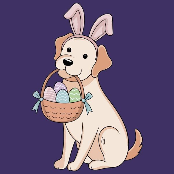 Easter Egg Pup Standard Tee Purple - Image 2