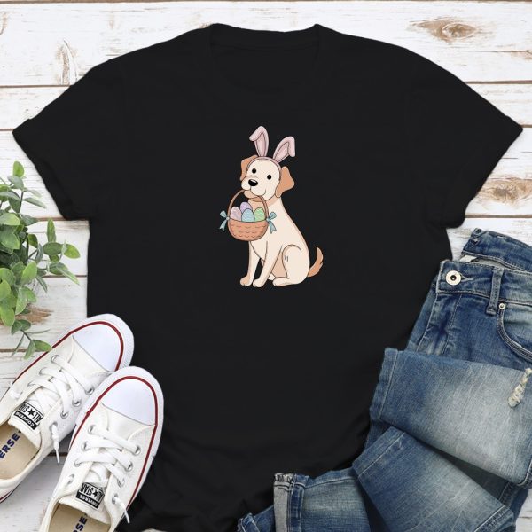Easter Egg Pup Standard Tee Black