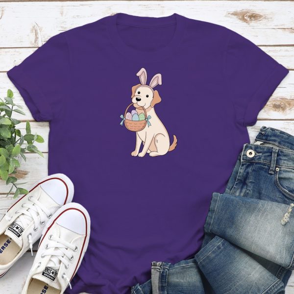 Easter Egg Pup Standard Tee Purple
