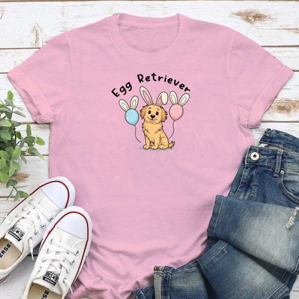 Egg Retriever Standard Tee Light Pink