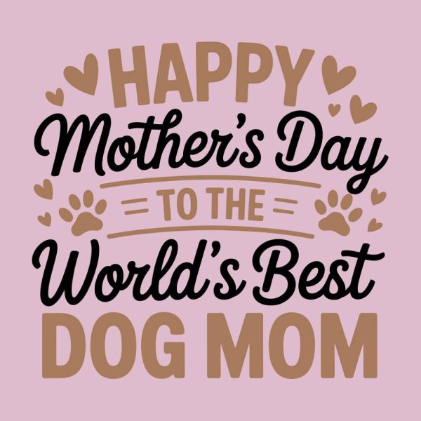 Happy Mother?s Day To The World?s Best Dog Mom Standard Tee Light Pink - Image 2