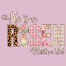 He Is Risen Standard Tee Light Pink