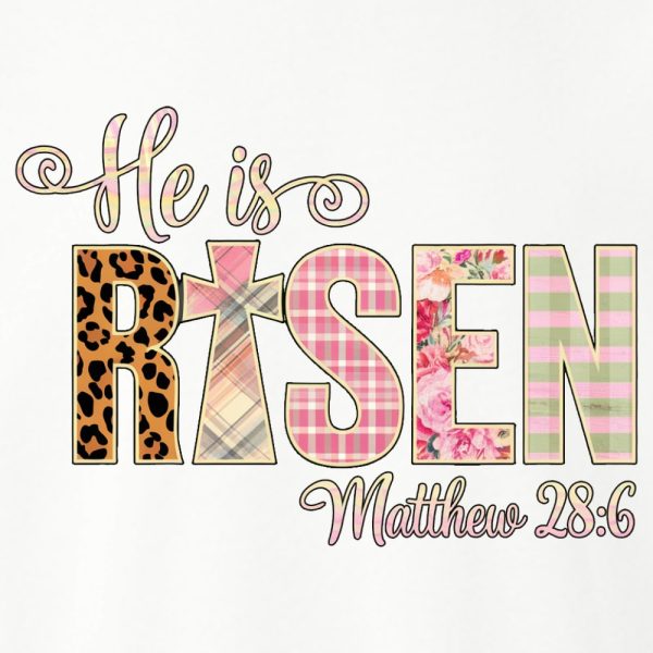 He Is Risen Standard Tee White - Image 2