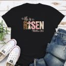 He Is Risen Standard Tee Black
