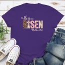 He Is Risen Standard Tee Purple