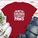 My Children Have Paws Standard Tee Red