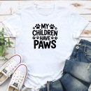 My Children Have Paws Standard Tee White